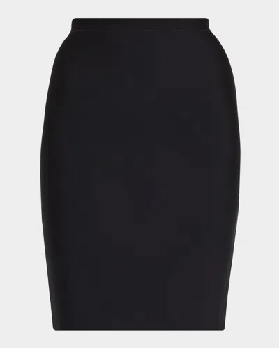 Commando Two-faced Tech High-rise Half Slip In Black