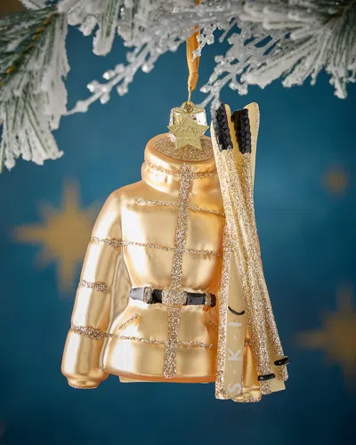 Vondels Gold Ski Jacket Christmas Ornament In Gold