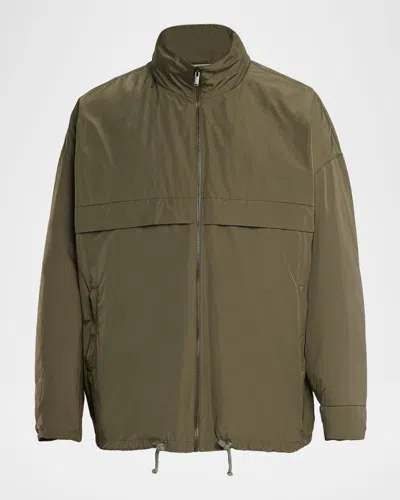 Saint Laurent Men's Water-repellent Serge Jacket In Green
