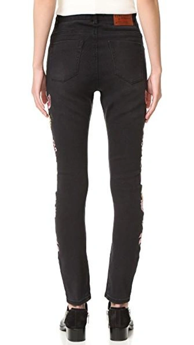 Shop One Teaspoon Birds Of Paradise Scallywags Jeans In Black Oak