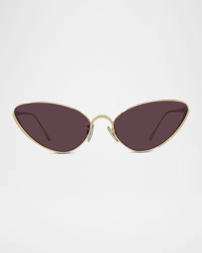 Loewe Lunettes De Soleil Shooting Star En Acier Inoxydable In Brown