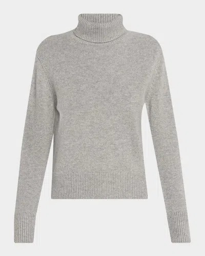 Frame Cashmere Turtleneck Sweater In Gray