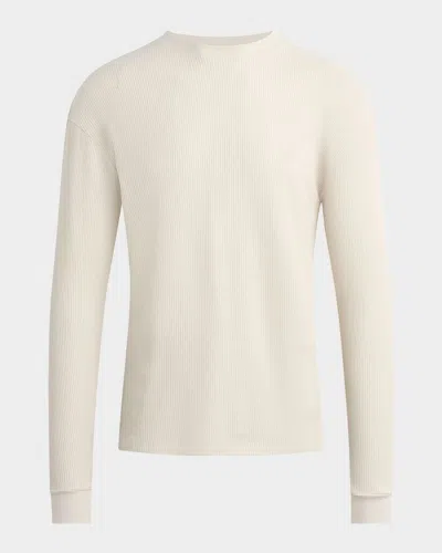Joe's Jeans Men's Waffle Knit Long-sleeve T-shirt In Neutral