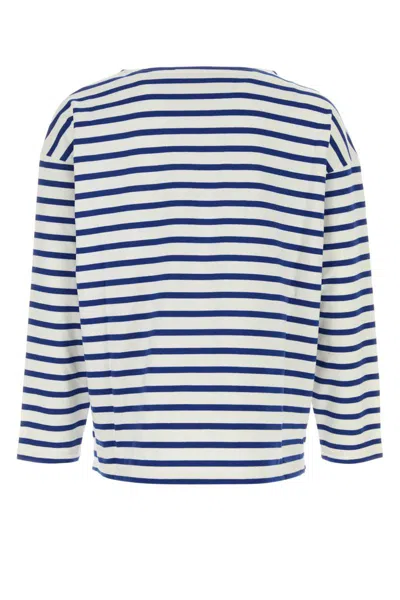 Valentino Garavani Man T-shirt Navy Size L Cotton In White