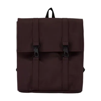 Rains Msn Bag Mini W3 Backpack In Burgundy