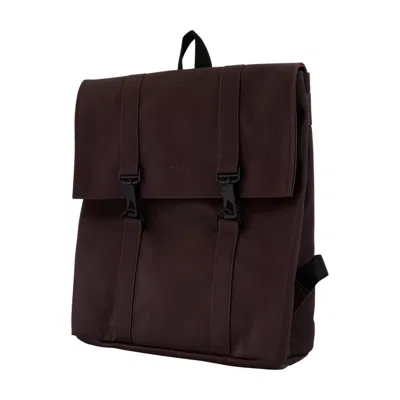 Rains Msn Bag Mini W3 Backpack In Burgundy