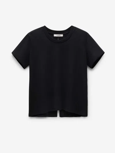 Dorothee Schumacher T-shirt With Satin Bows On The Back In Black