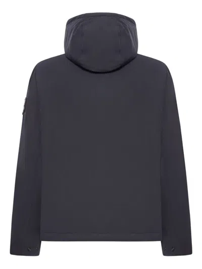 Stone Island Padded Jacket With Hood And Drip-proof In Black