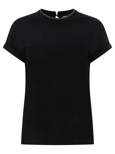 Brunello Cucinelli Cotton T-shirt In Black