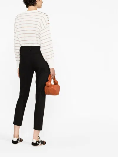 Brunello Cucinelli Slim Fit Trousers With Belt Loops And Side Pockets In Black