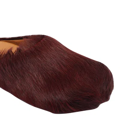 Marni Fussbett Mules In Burgundy