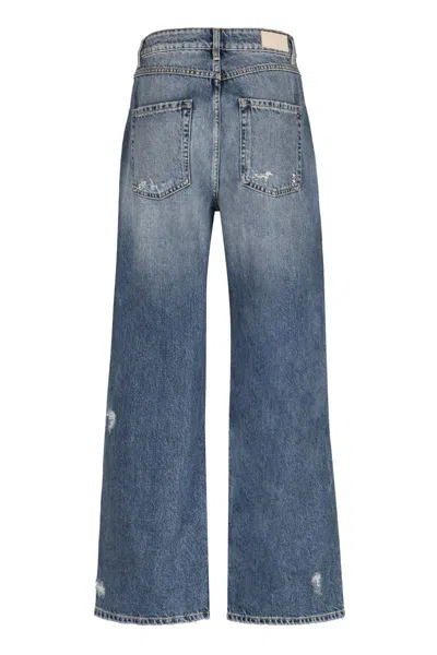 Icon Denim Poppy Wide-leg Jeans In Multi