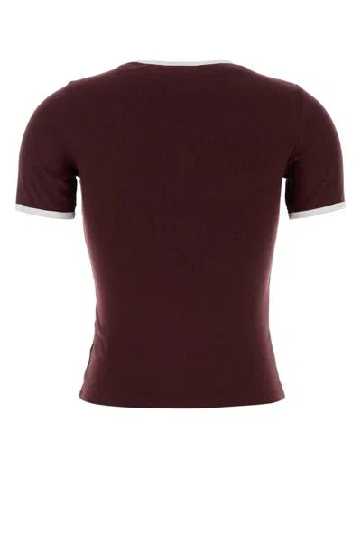 Courrèges T-shirts And Polos In Burgundy