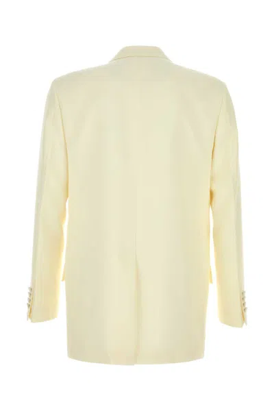 Gucci Modern Tech Blazer Featuring Structured Shoulders In Yellow