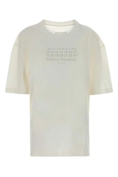 Maison Margiela White Cotton Oversize T-shirt In White