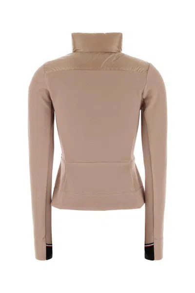 Moncler Grenoble Antiqued Stretch Polyester Jacket In Brown