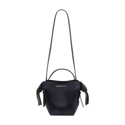 Acne Studios Women Mini Shoulder Bag With Musubi Knot In Blue