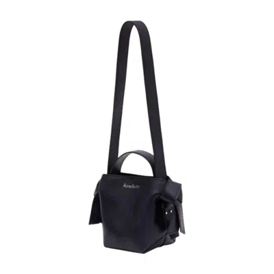 Acne Studios Women Mini Shoulder Bag With Musubi Knot In Blue