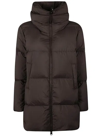 Herno A-shape Down Jacket In Ecoage Clothing In Brown