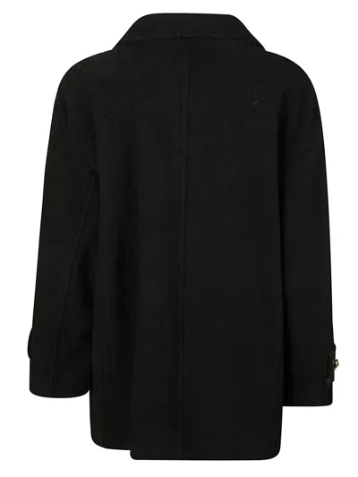 Pinko Double-breasted Cuff Coat In Multi