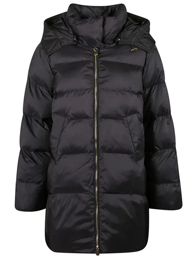 Pinko Doudoune Matelassée À Capuche In Black