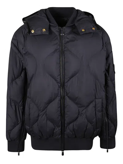 Pinko Puffer Jacket With Quilted Pattern In Black