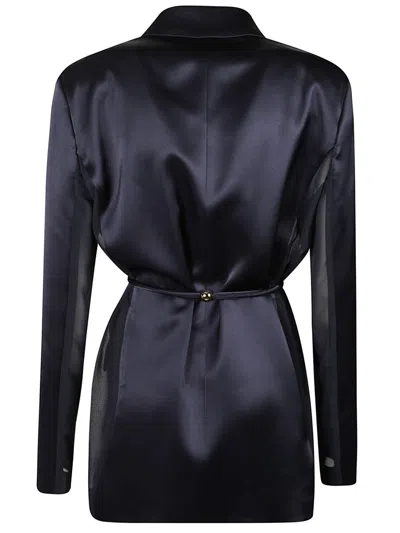 Pinko Blue Carillon Jacket With Buttons Closure In Blue