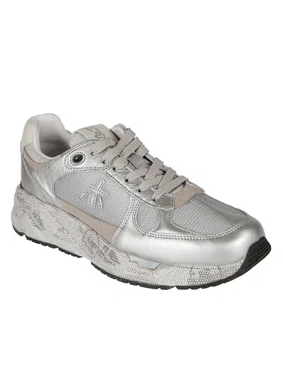 Premiata Mase-d Silver Sneakers In Multi