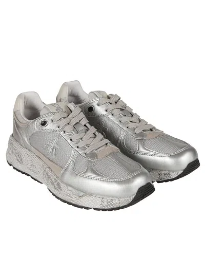Premiata Mase-d Silver Sneakers In Multi