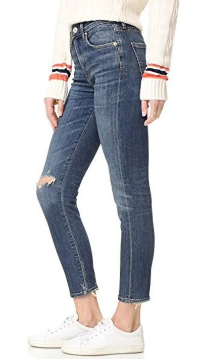 Shop Agolde Sophie High Rise Skinny Crop Jeans In Santa Fe