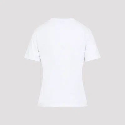 Loewe Floral-embroidered Short-sleeved T-shirt In White
