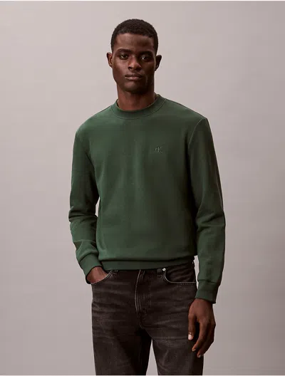 Calvin Klein Jeans Est.1978 Calvin Klein Men's Archive Logo Fleece Crewneck Sweatshirt In Brown