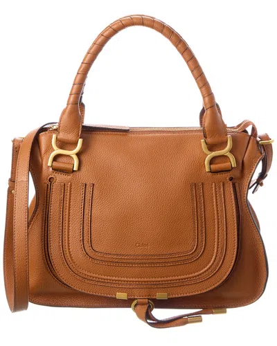 Chloé Chloe Women Brown Leather Medium Marcie Handbag In Brown