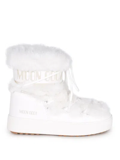 Moon Boot Unisex Ltrack Faux Shearling Boots In White