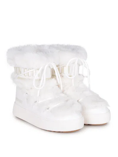 Moon Boot Unisex Ltrack Faux Shearling Boots In White