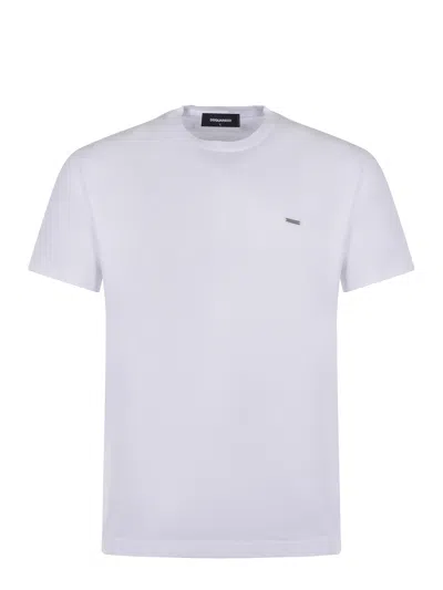 Dsquared2 Plaque T-shirt In White