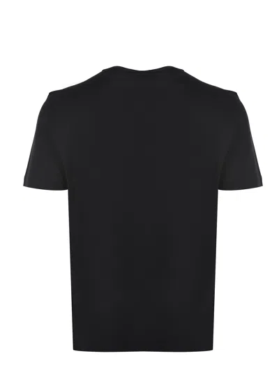 Diesel Just' Black Crewneck T-shirt With Logo Detail In Cotton