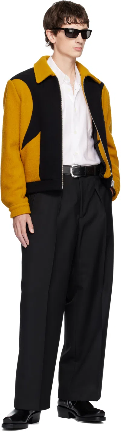 Second / Layer Black Saico Trousers In Black