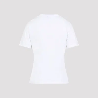 Loewe Floral-embroidered Short-sleeved T-shirt In White