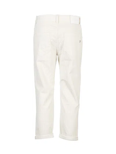 Dondup Buttoned Trousers In Neutral