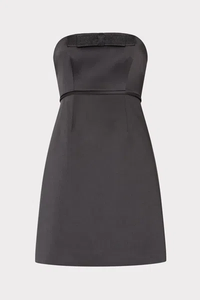 Milly Robin Duchess Bow-embellishment Mini Dress In Animal Print