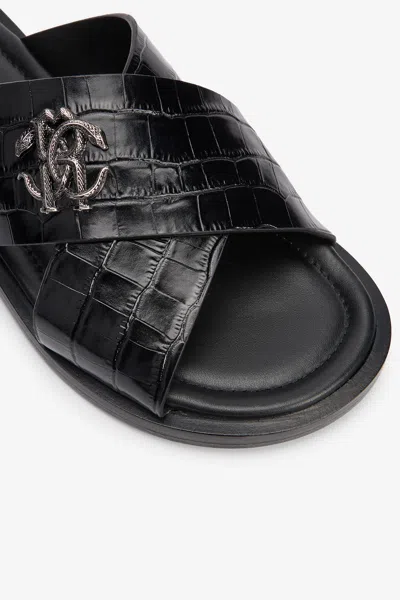 Roberto Cavalli - Male Shoes Black 44 In Black