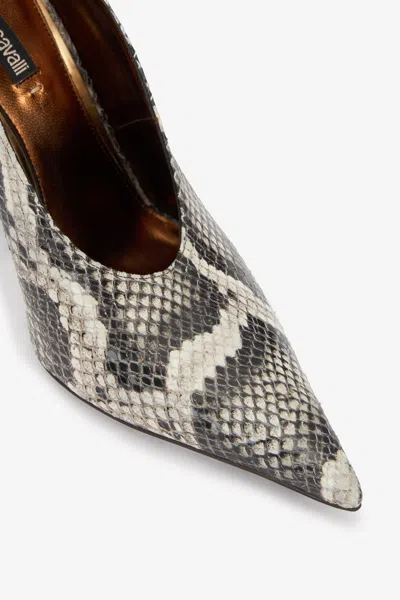 Roberto Cavalli Pumps With Python Print In Animal Print