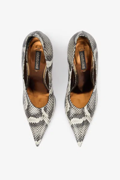 Roberto Cavalli Pumps With Python Print In Animal Print