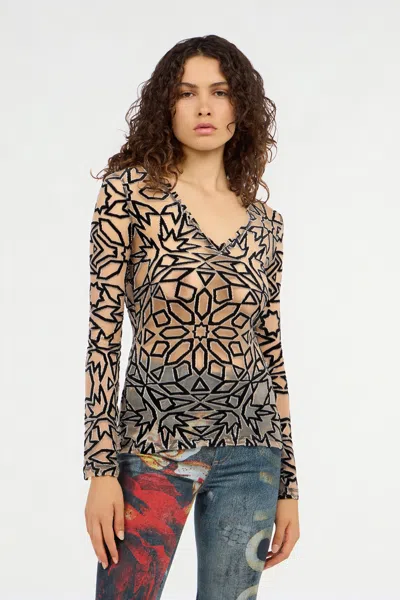 Roberto Cavalli -  Blouses & Tops Multicolor Unica In White