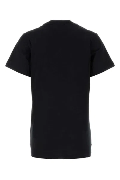 Isabel Marant Graphic Print Cotton T-shirt With Crew Neck In Black
