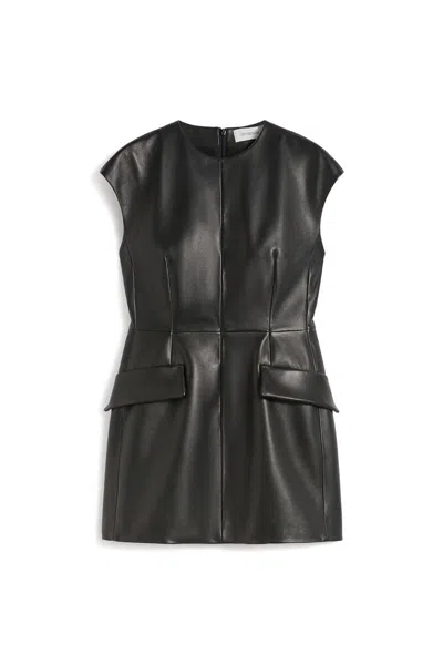Sportmax Sleeveless Nappa Dress In Black