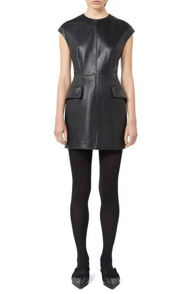 Sportmax Sleeveless Nappa Dress In Black