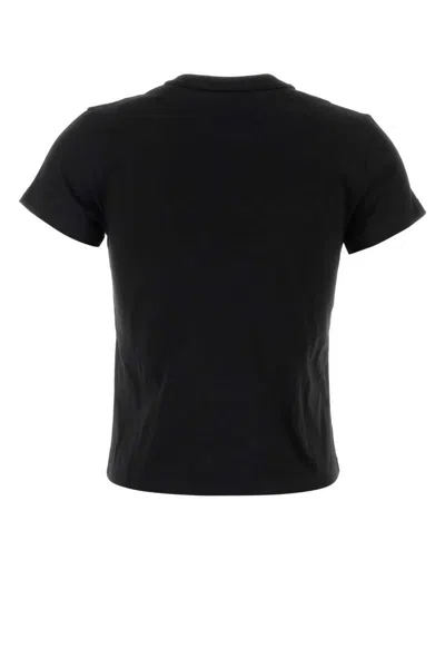 Alexander Wang T T By Alexander Wang Essential Shrunk T-shirt In Black