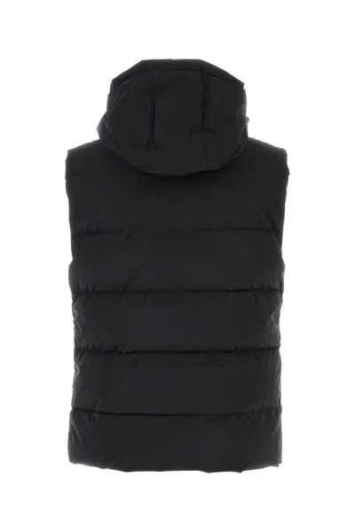 Pyrenex Black Polyester Spoutnic Sleeveless Down Jacket In Blue